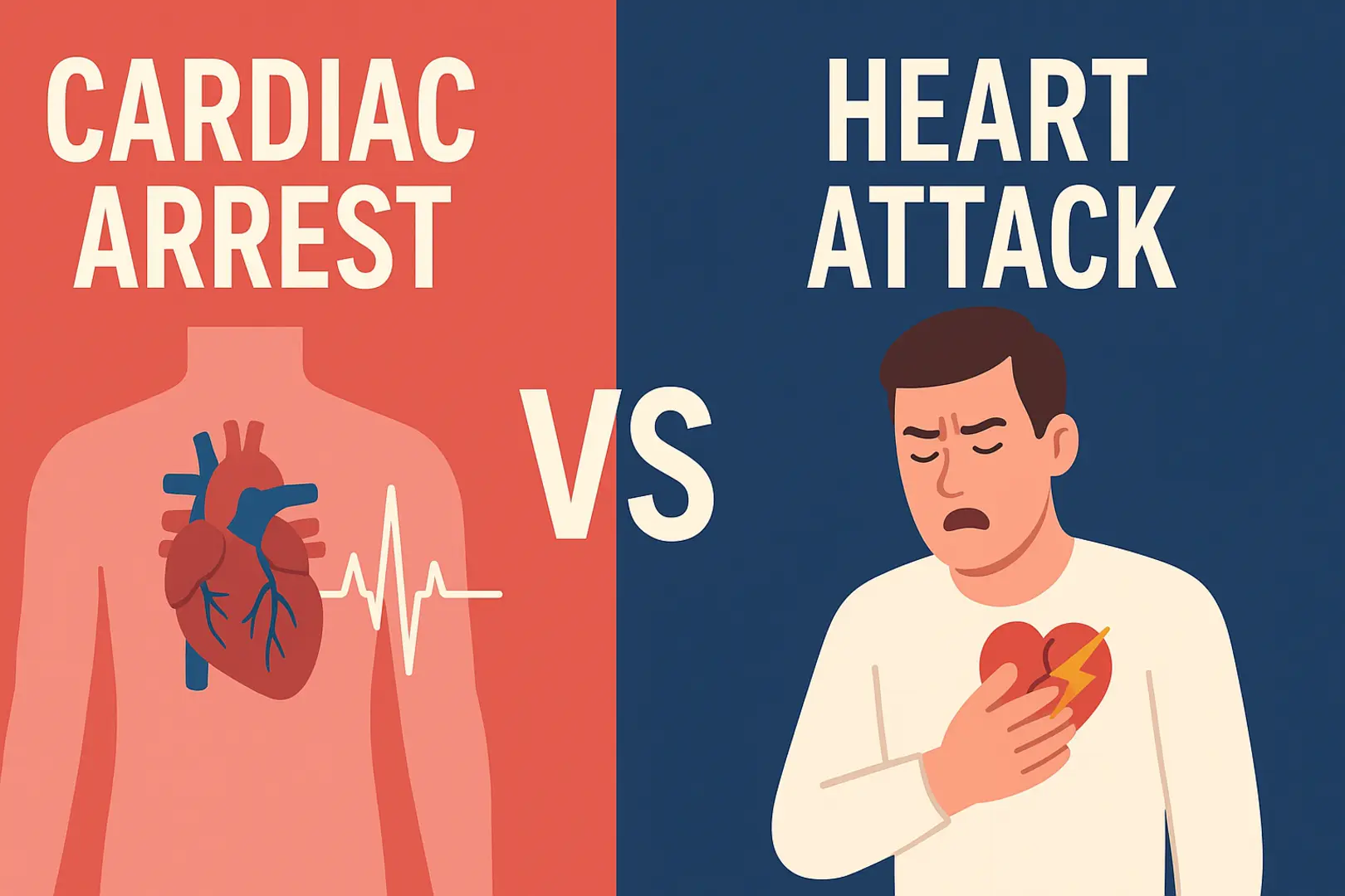Cardiac Arrest vs Heart Attack 